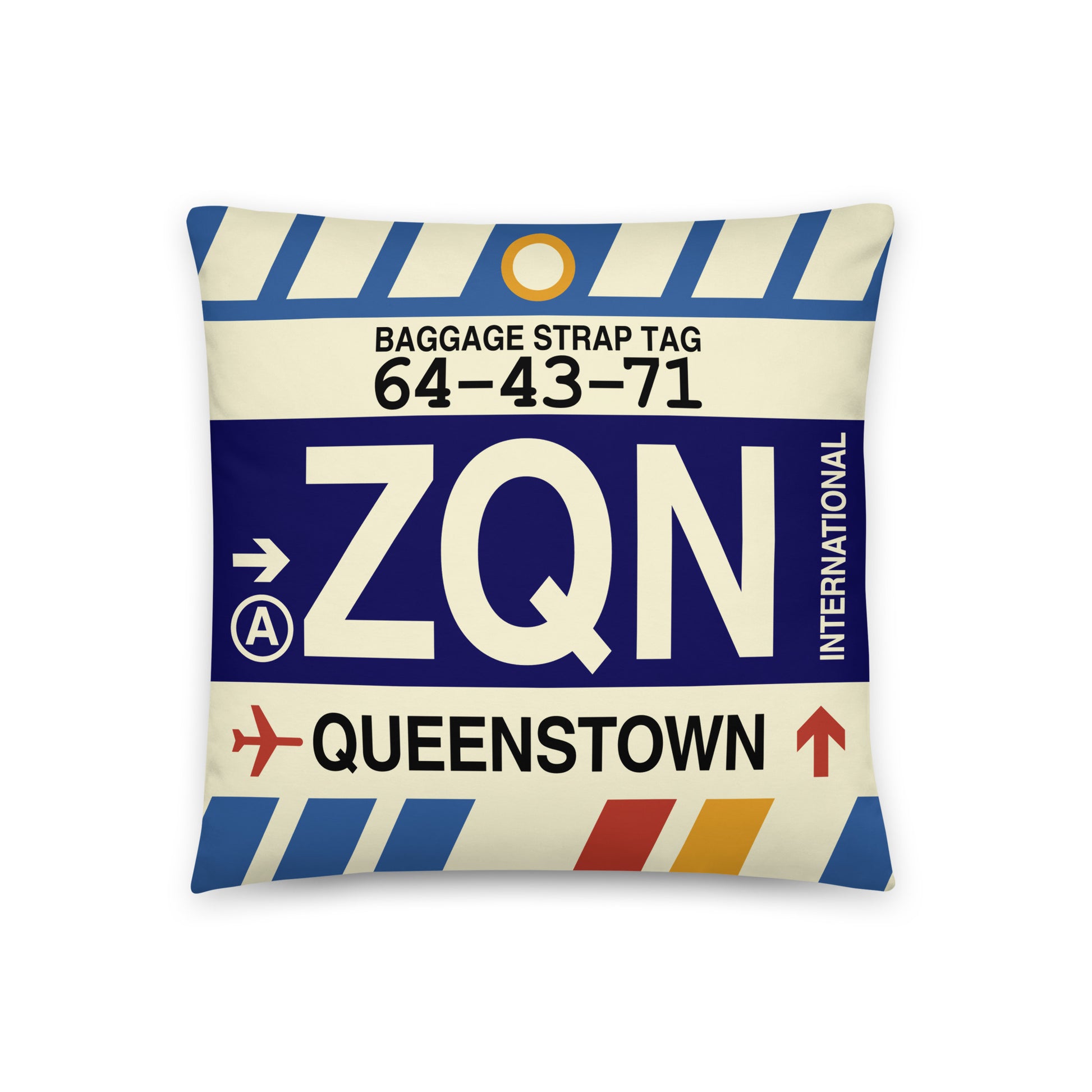 Travel Gift Throw Pillow • ZQN Queenstown • YHM Designs - Image 01