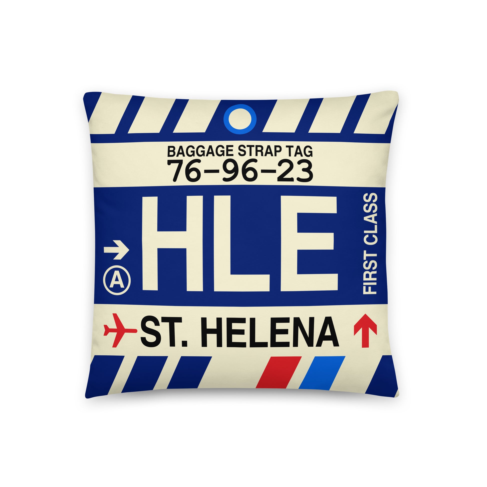 Travel Gift Throw Pillow • HLE St. Helena Souvenir • YHM Designs - Image 01