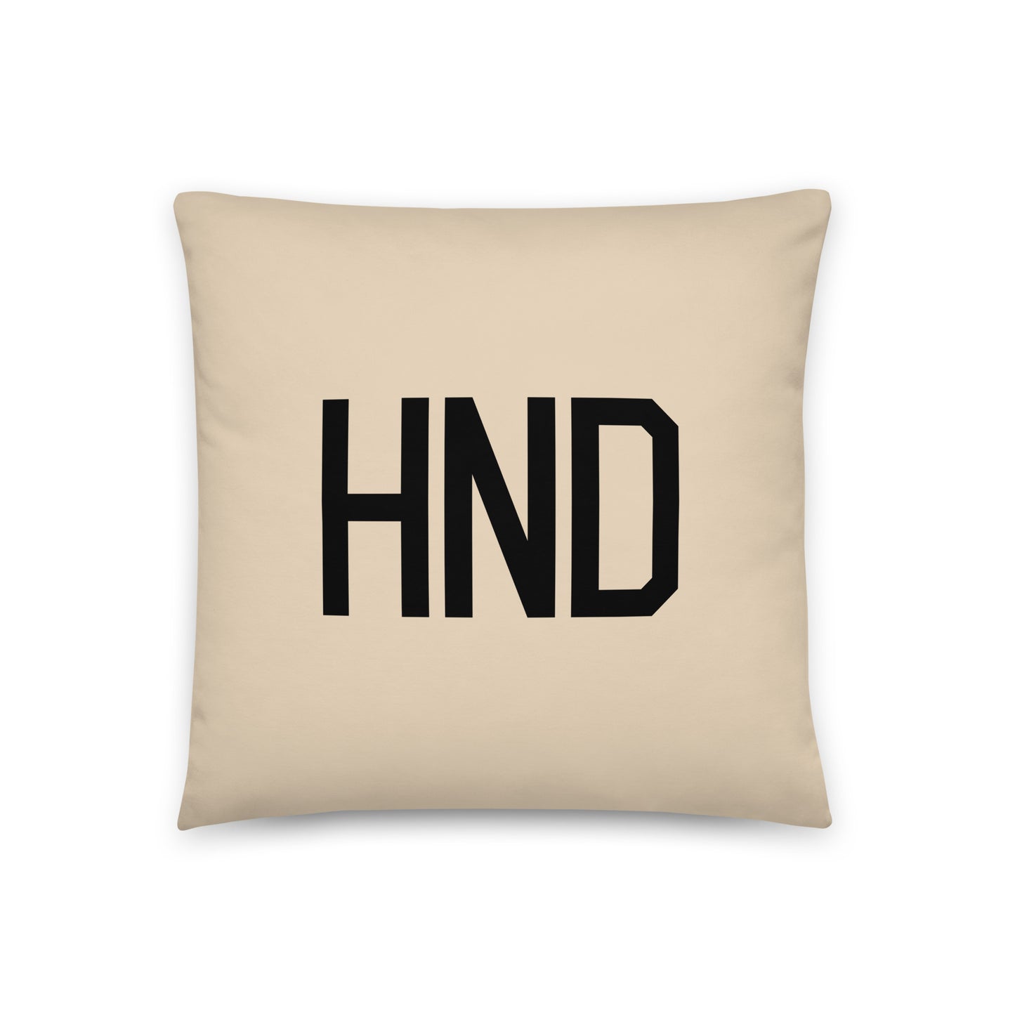 HND Tokyo Throw Pillow • Air Force Lettering & Red Buffalo Plaid • YHM Designs - Image 03
