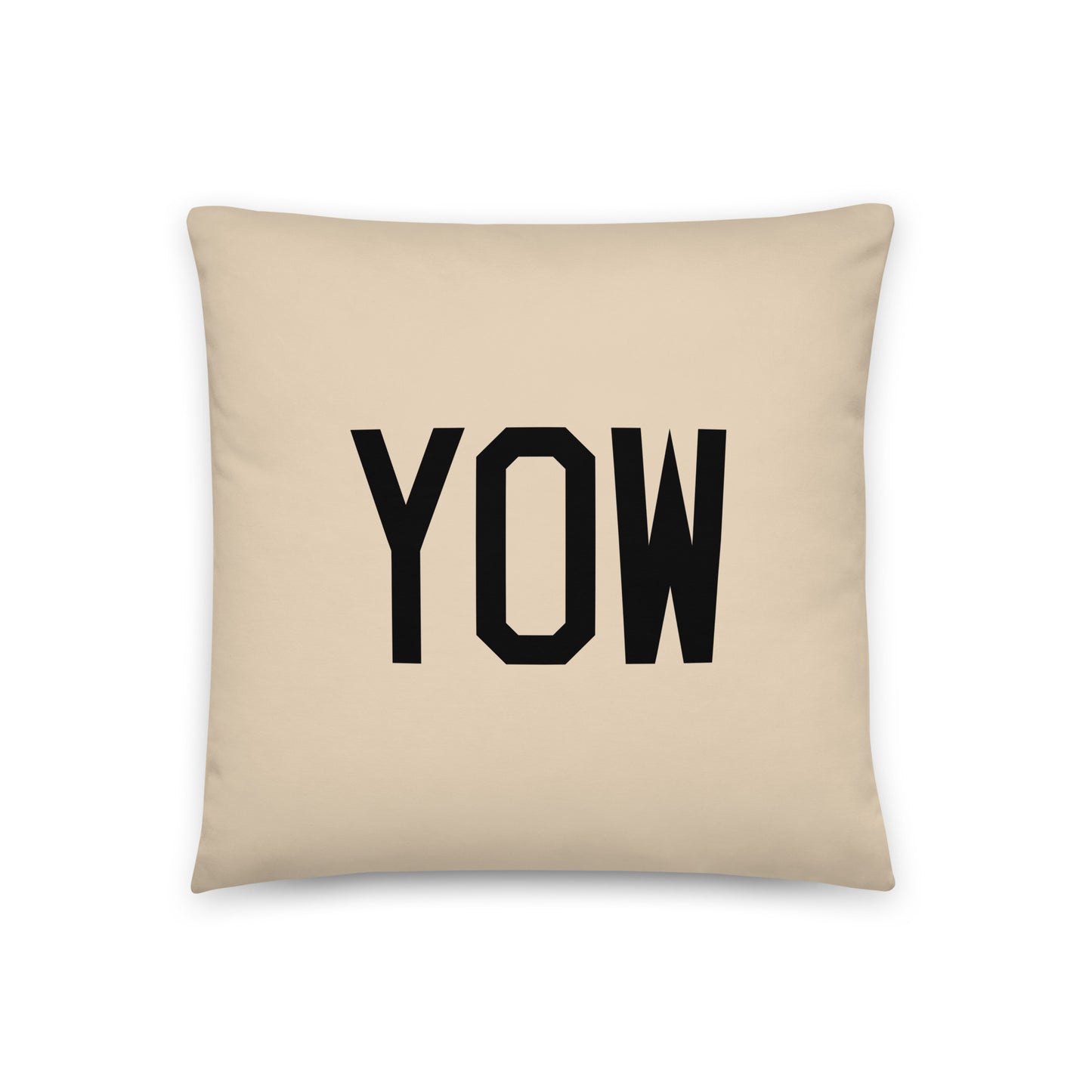 YOW Ottawa Throw Pillow • Air Force Lettering & Red Buffalo Plaid • YHM Designs - Image 03