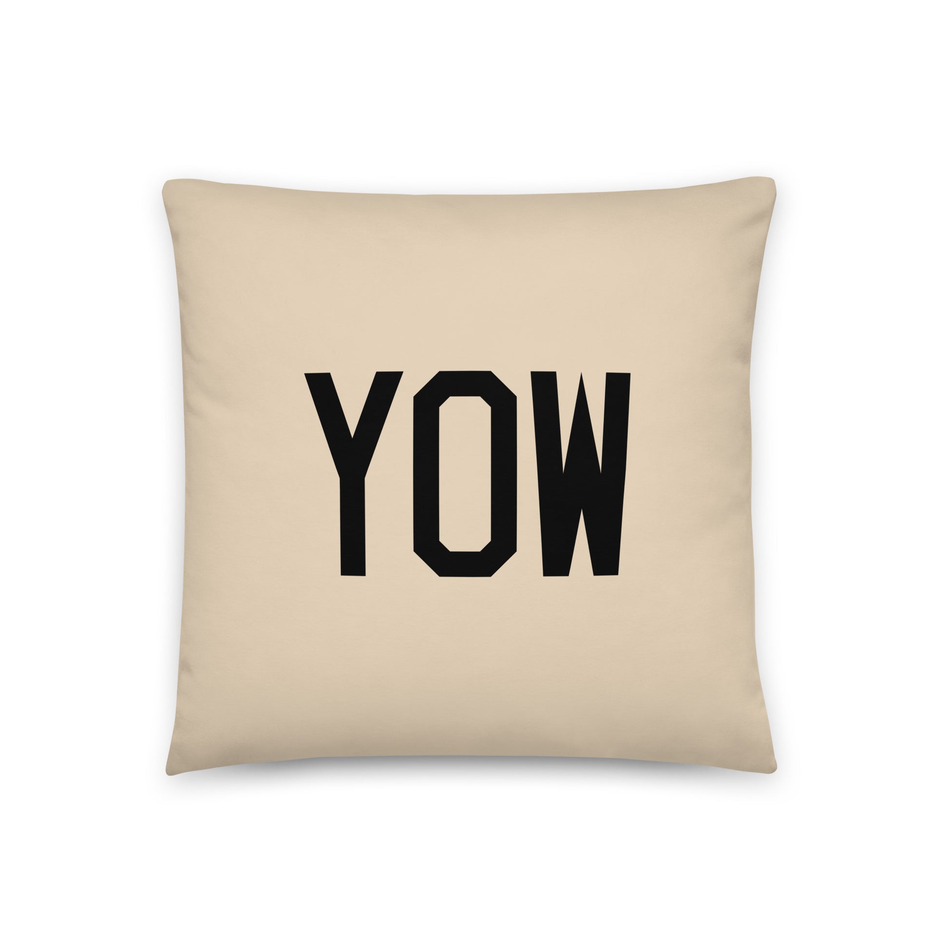 YOW Ottawa Throw Pillow • Air Force Lettering & Red Buffalo Plaid • YHM Designs - Image 03