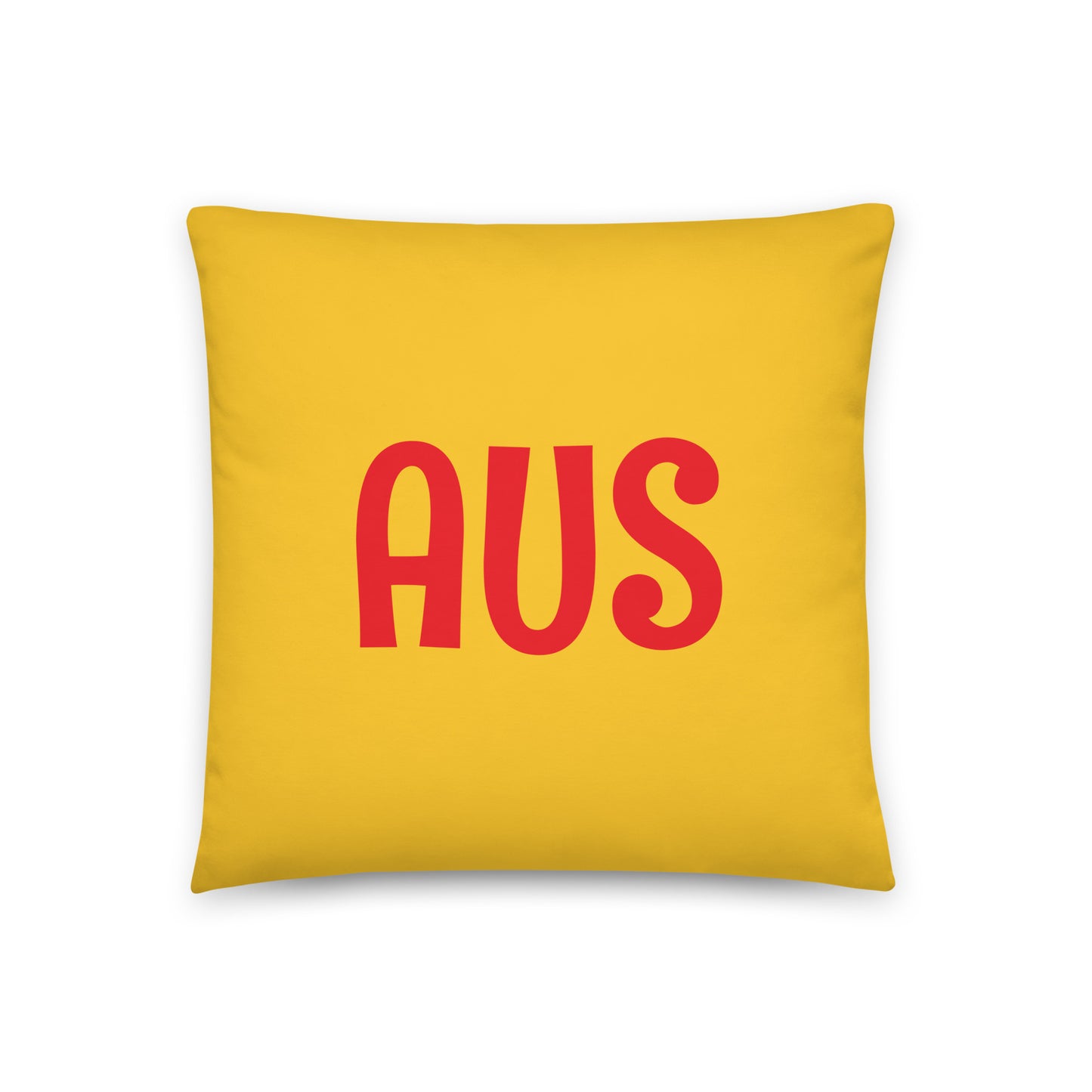 Rainbow Throw Pillow • AUS Austin • YHM Designs - Image 03