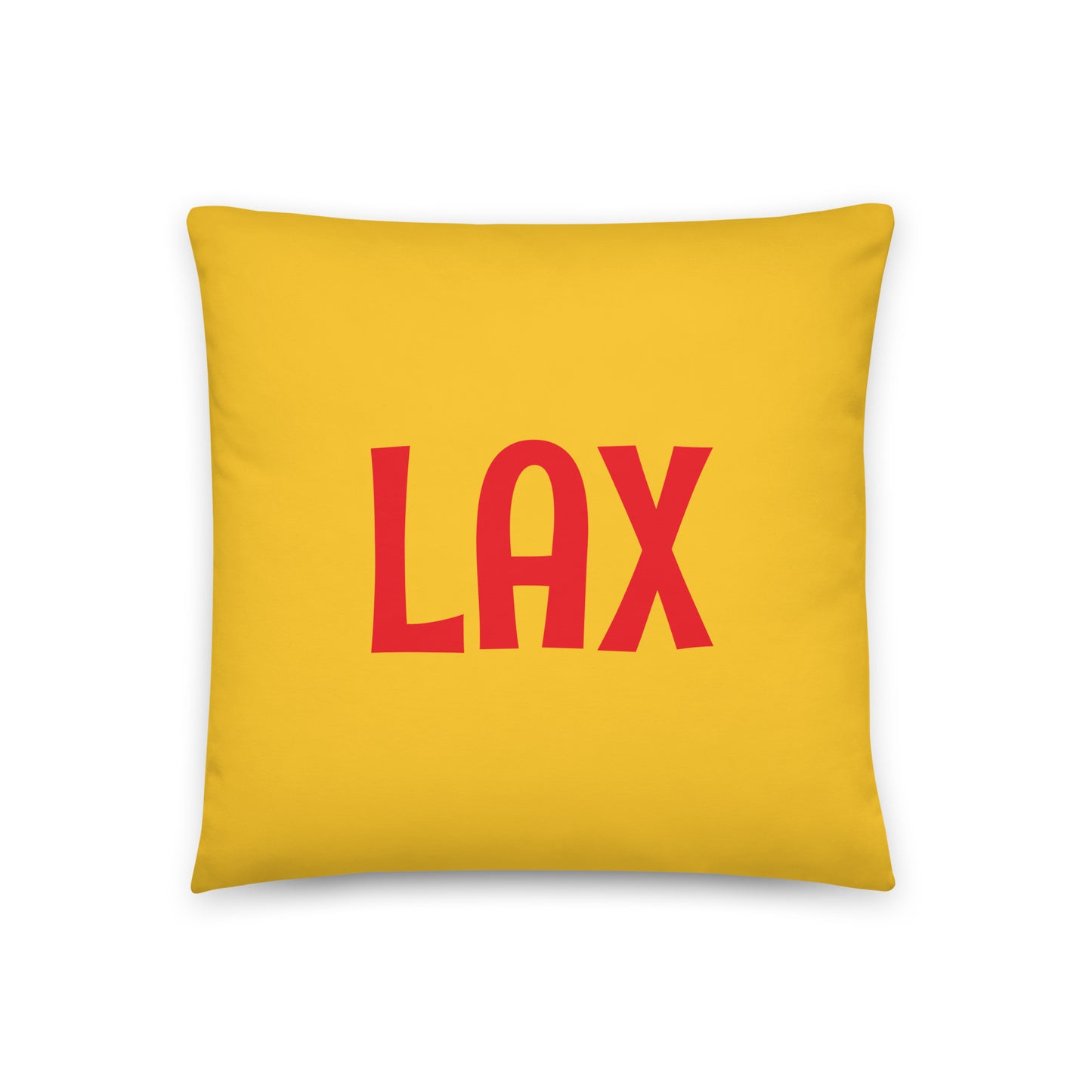 Rainbow Throw Pillow • LAX Los Angeles • YHM Designs - Image 03