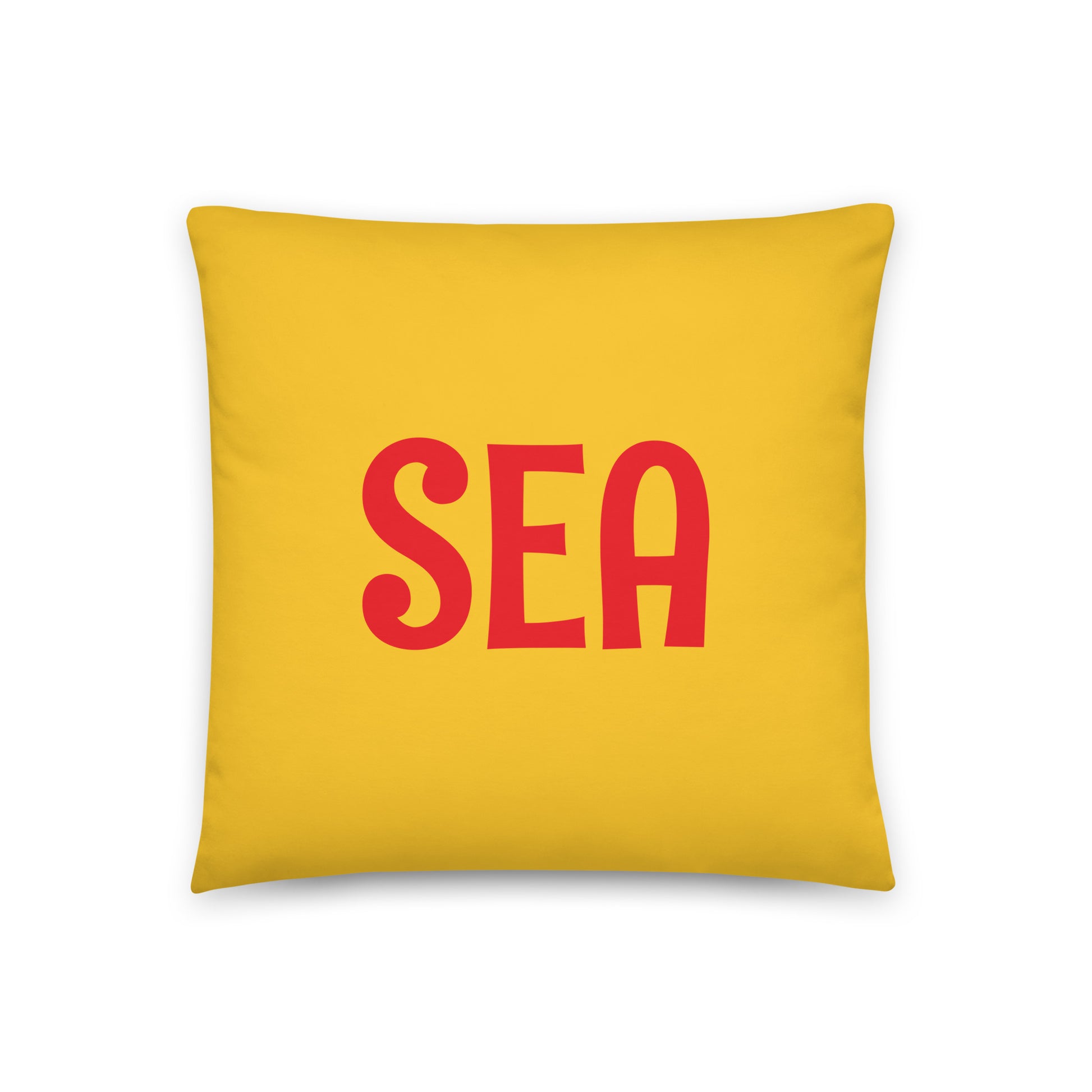 Rainbow Throw Pillow • SEA Seattle • YHM Designs - Image 03