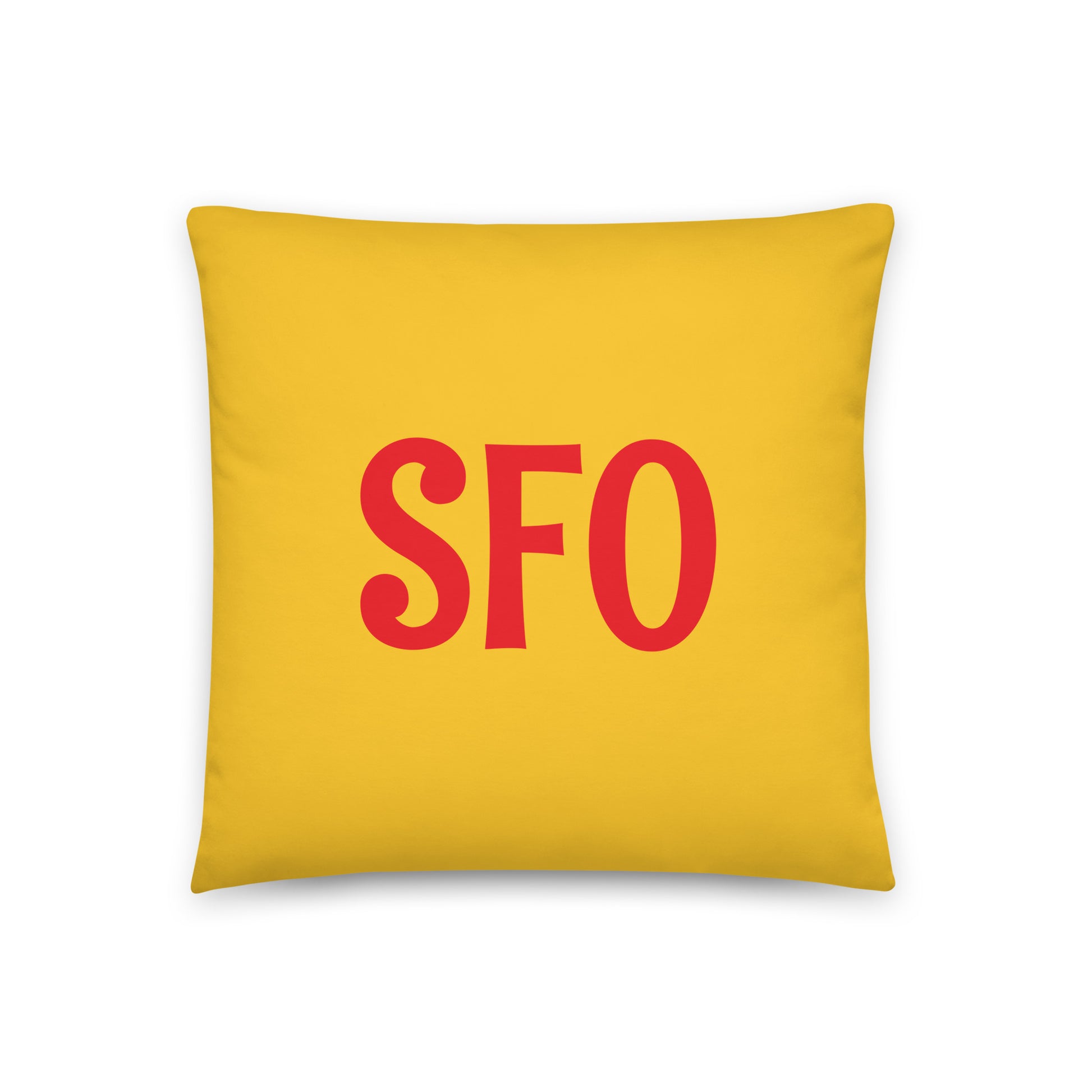 Rainbow Throw Pillow • SFO San Francisco • YHM Designs - Image 03