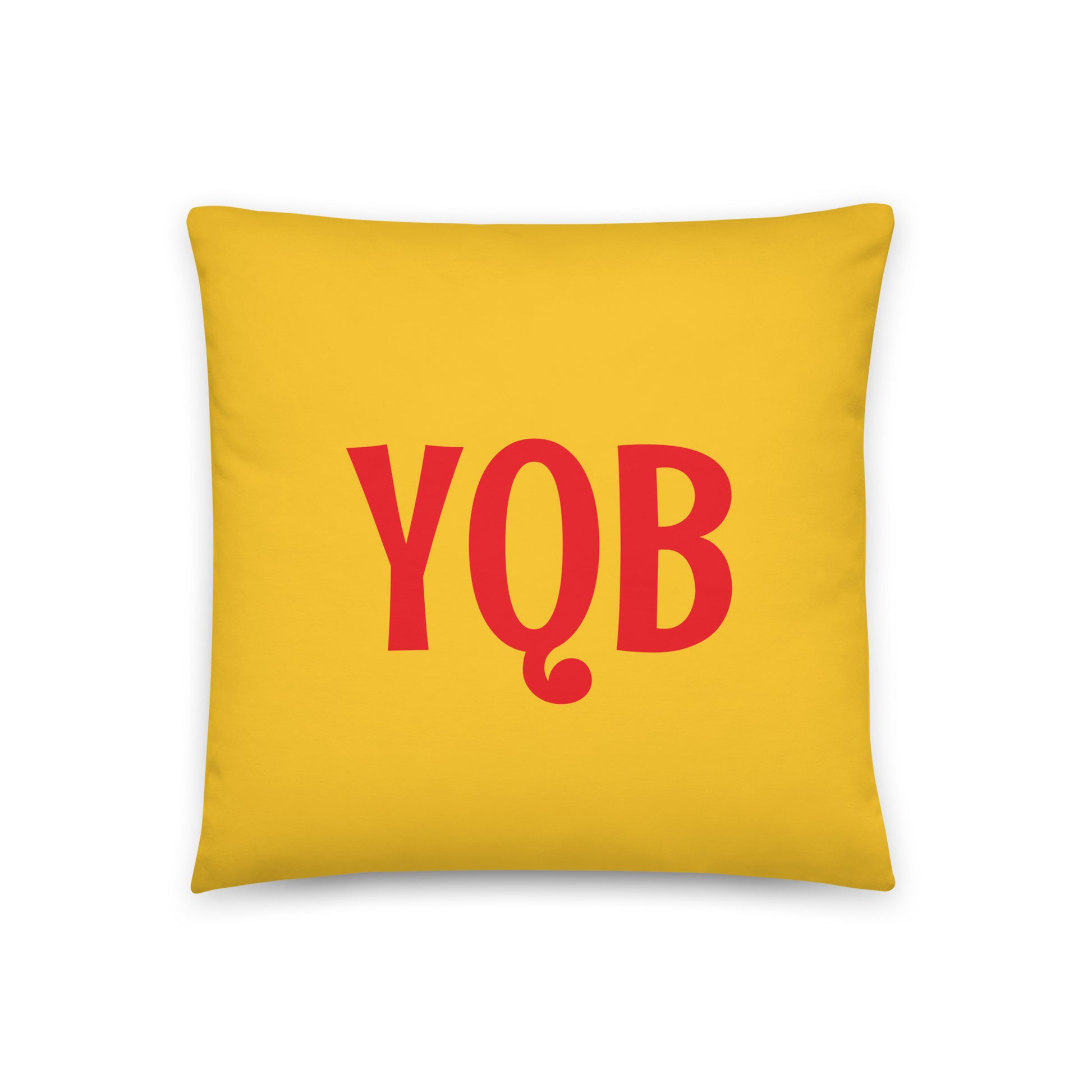 Rainbow Throw Pillow • YQB Quebec City • YHM Designs - Image 03