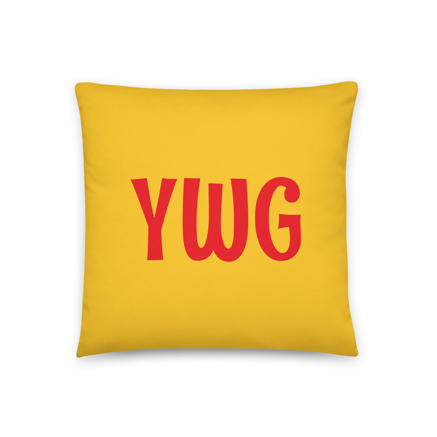 Rainbow Throw Pillow • YWG Winnipeg • YHM Designs - Image 03