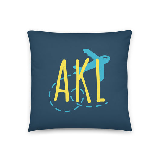 Airplane Throw Pillow • AKL Auckland • YHM Designs - Image 01