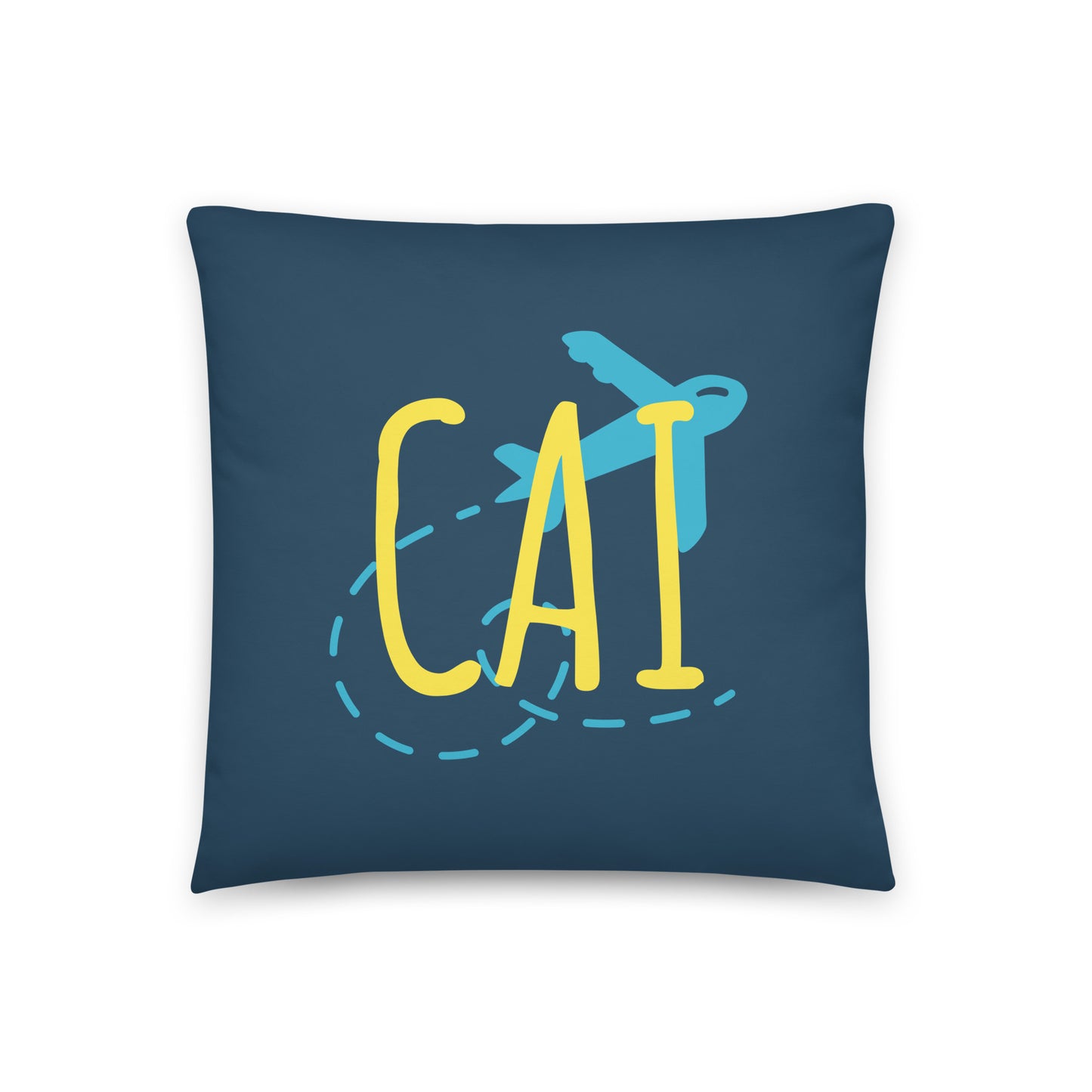 Airplane Throw Pillow • CAI Cairo • YHM Designs - Image 01