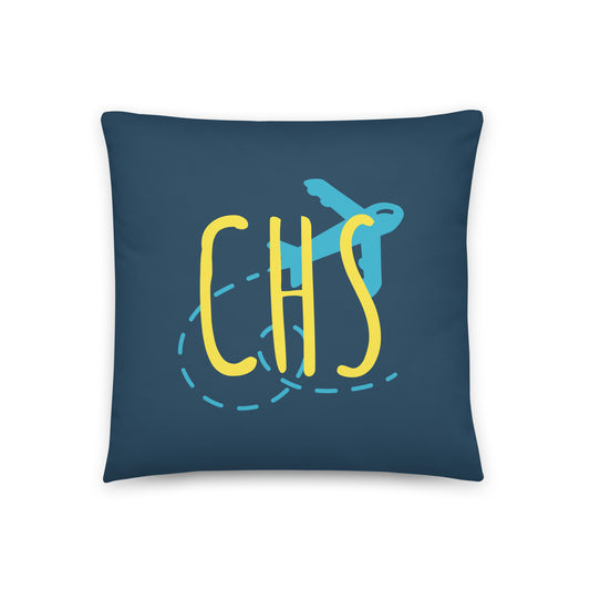 Airplane Throw Pillow • CHS Charleston • YHM Designs - Image 01