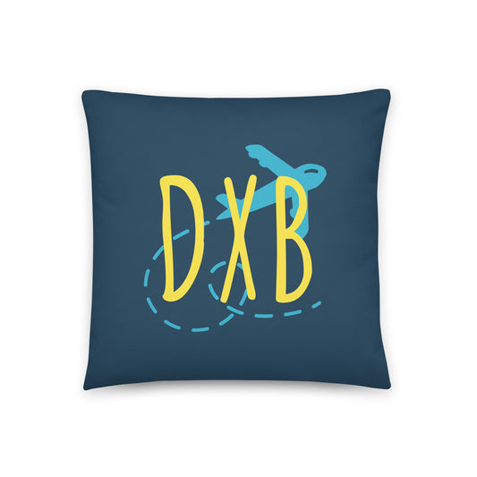 Airplane Throw Pillow • DXB Dubai • YHM Designs - Image 01