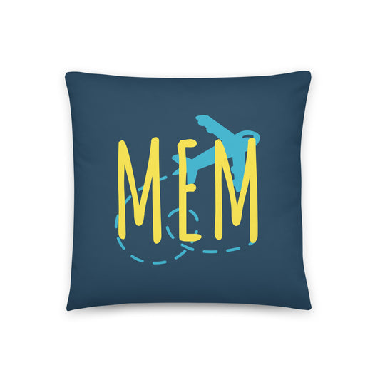 Airplane Throw Pillow • MEM Memphis • YHM Designs - Image 01