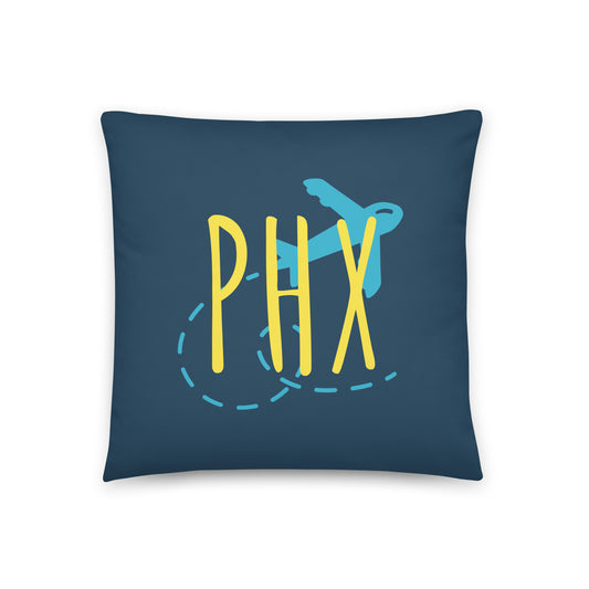 Airplane Throw Pillow • PHX Phoenix • YHM Designs - Image 01