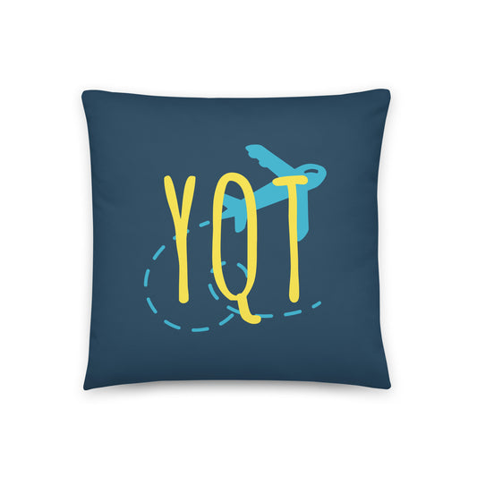 Airplane Throw Pillow • YQT Thunder Bay • YHM Designs - Image 01