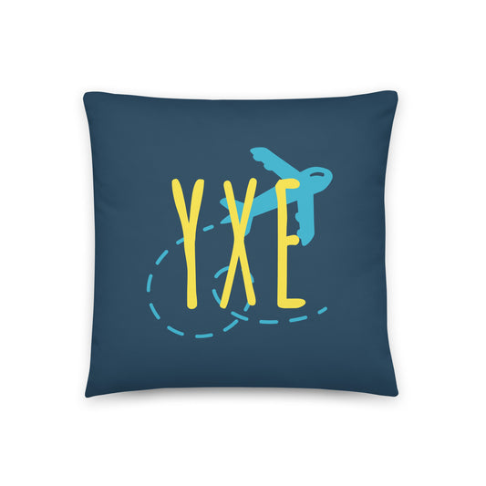 Airplane Throw Pillow • YXE Saskatoon • YHM Designs - Image 01