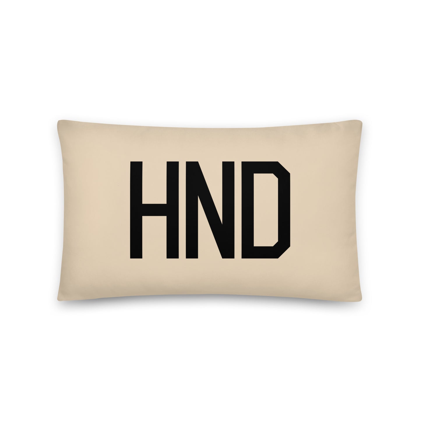 HND Tokyo Throw Pillow • Air Force Lettering & Red Buffalo Plaid • YHM Designs - Image 05
