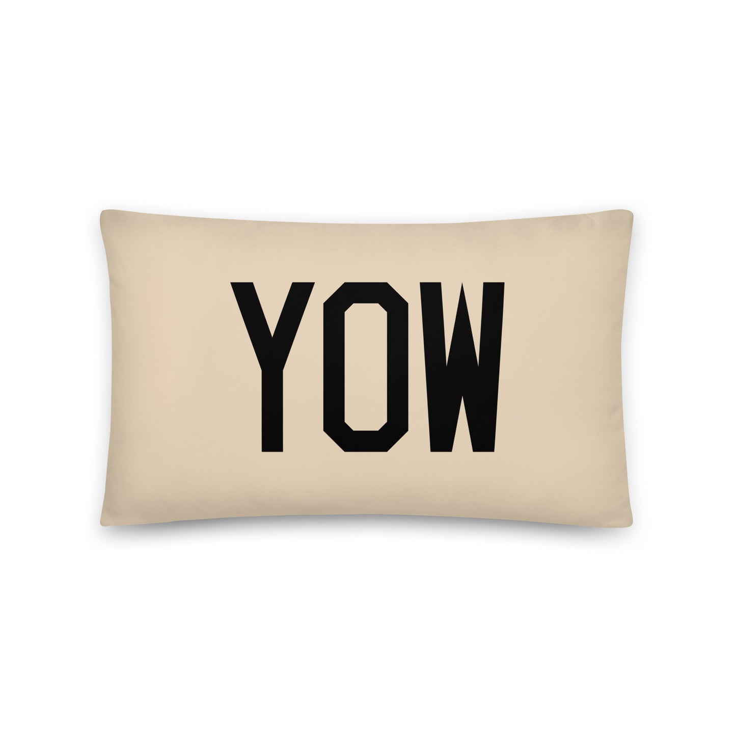 YOW Ottawa Throw Pillow • Air Force Lettering & Red Buffalo Plaid • YHM Designs - Image 05