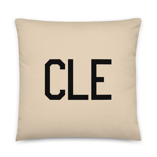 Buffalo Plaid Throw Pillow • CLE Cleveland • YHM Designs - Image 01