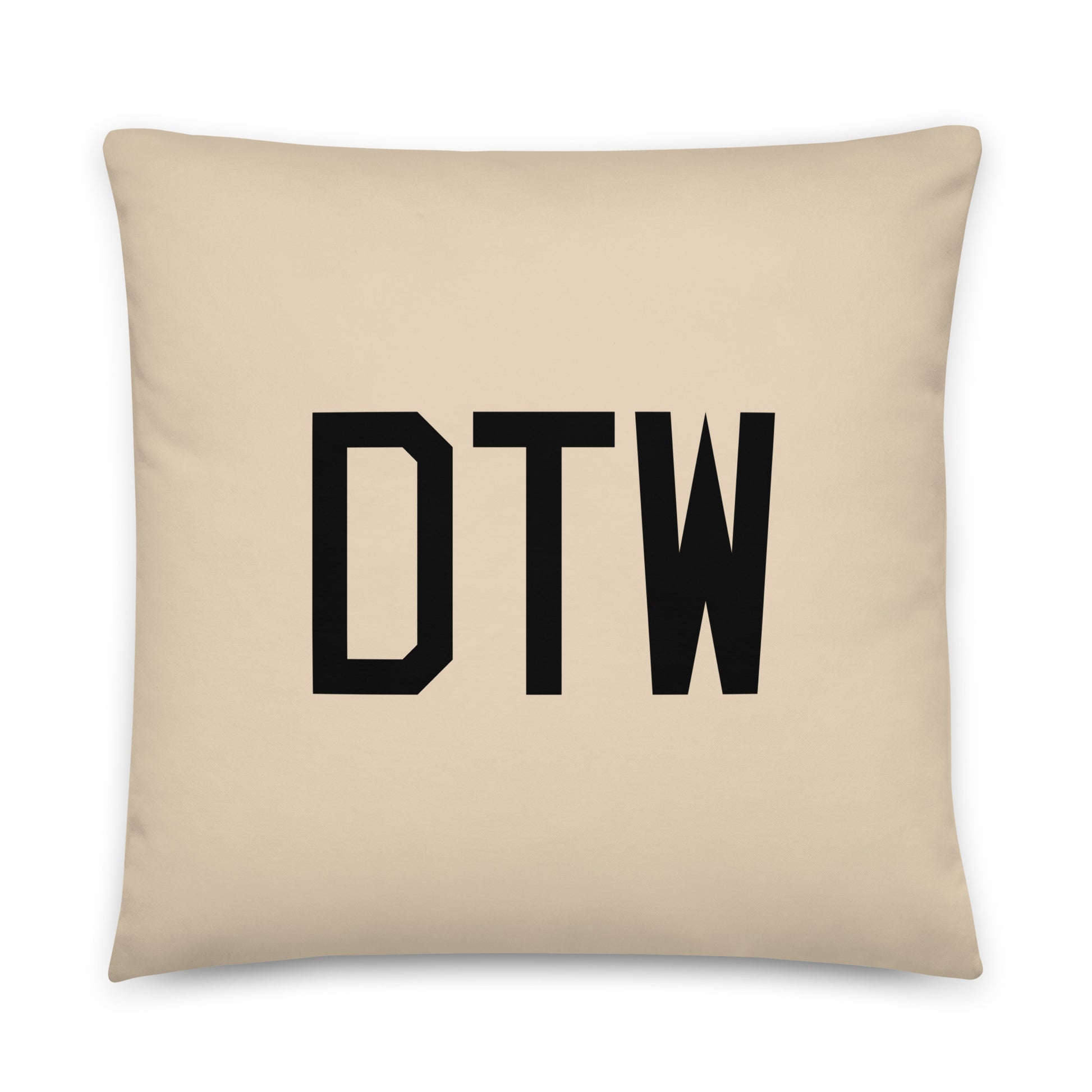 Buffalo Plaid Throw Pillow • DTW Detroit • YHM Designs - Image 01