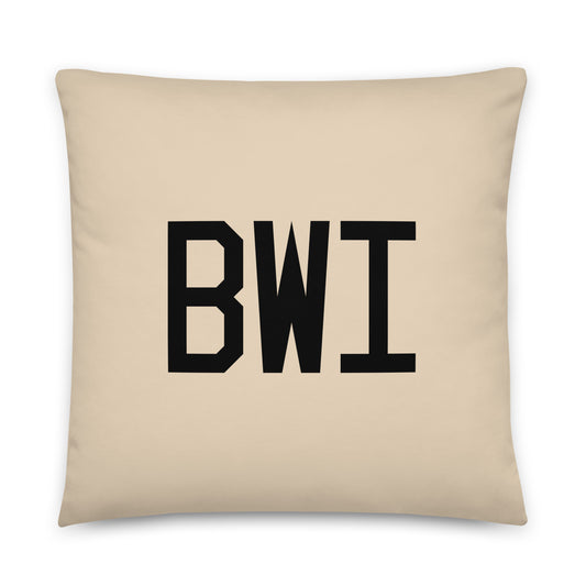 Buffalo Plaid Throw Pillow • BWI Baltimore • YHM Designs - Image 01