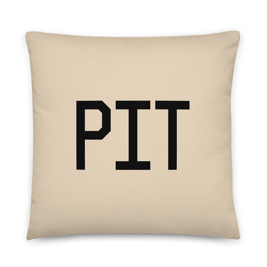 Buffalo Plaid Throw Pillow • PIT Pittsburgh • YHM Designs - Image 01