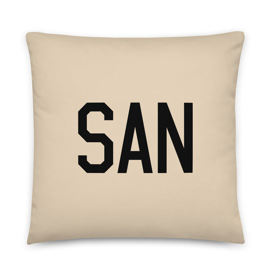 Buffalo Plaid Throw Pillow • SAN San Diego • YHM Designs - Image 01