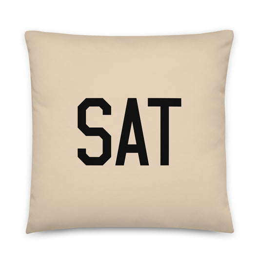 Buffalo Plaid Throw Pillow • SAT San Antonio • YHM Designs - Image 01