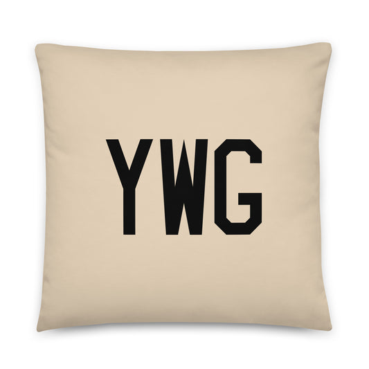 Buffalo Plaid Throw Pillow • YWG Winnipeg • YHM Designs - Image 01
