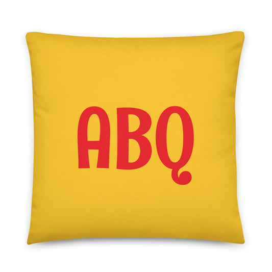 Rainbow Throw Pillow • ABQ Albuquerque • YHM Designs - Image 01