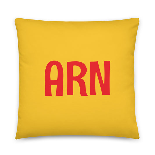 Rainbow Throw Pillow • ARN Stockholm • YHM Designs - Image 01