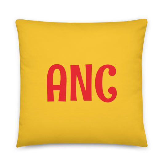 Rainbow Throw Pillow • ANC Anchorage • YHM Designs - Image 01