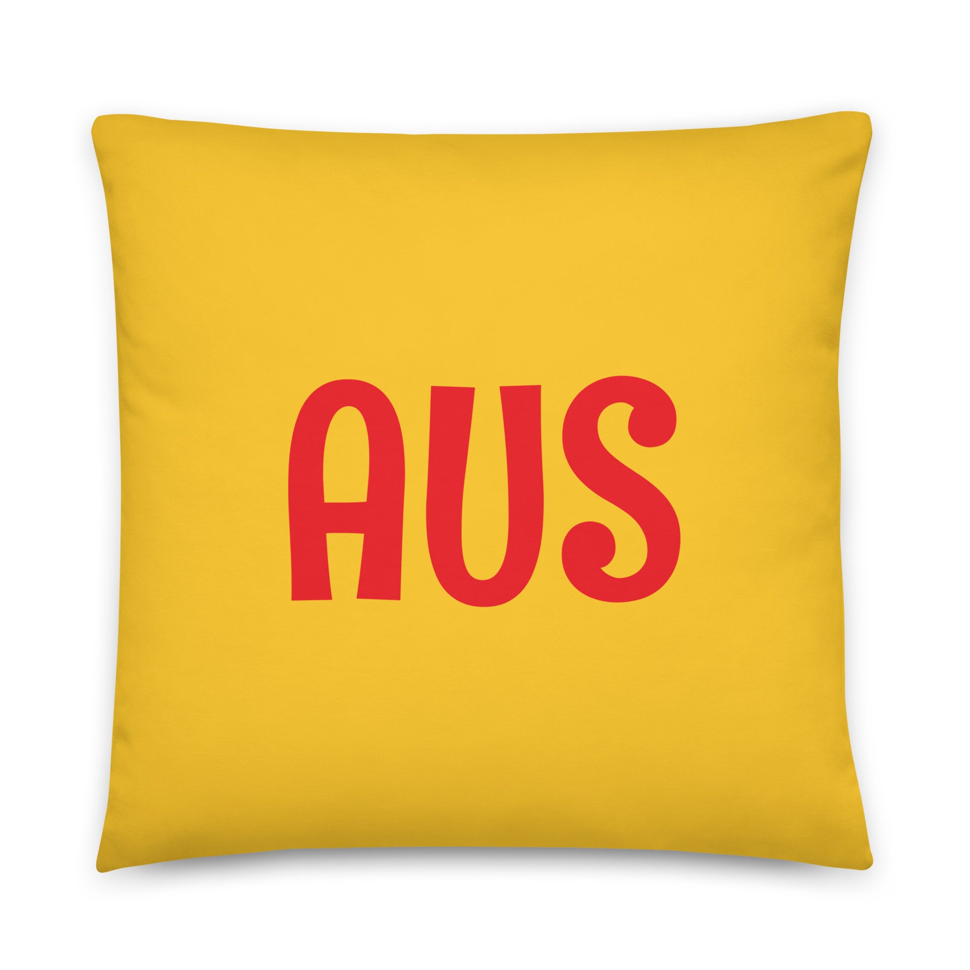 Rainbow Throw Pillow • AUS Austin • YHM Designs - Image 01
