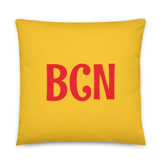 Rainbow Throw Pillow • BCN Barcelona • YHM Designs - Image 01