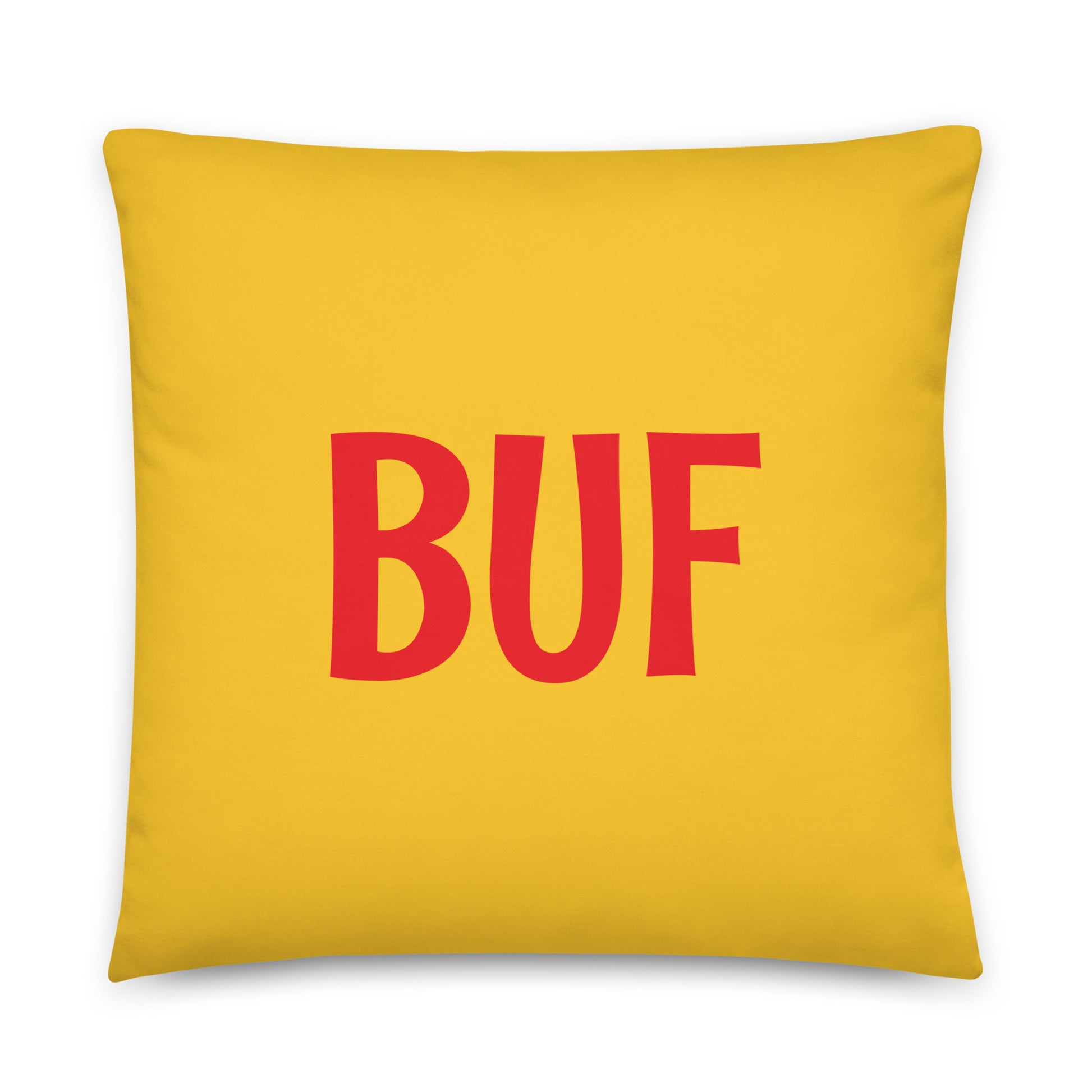 Rainbow Throw Pillow • BUF Buffalo • YHM Designs - Image 01