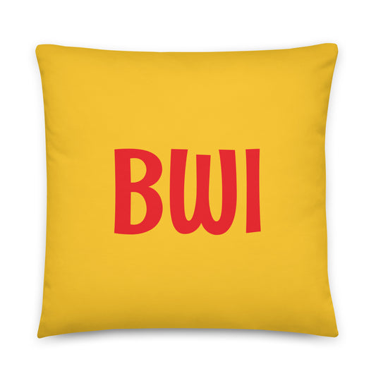 Rainbow Throw Pillow • BWI Baltimore • YHM Designs - Image 01