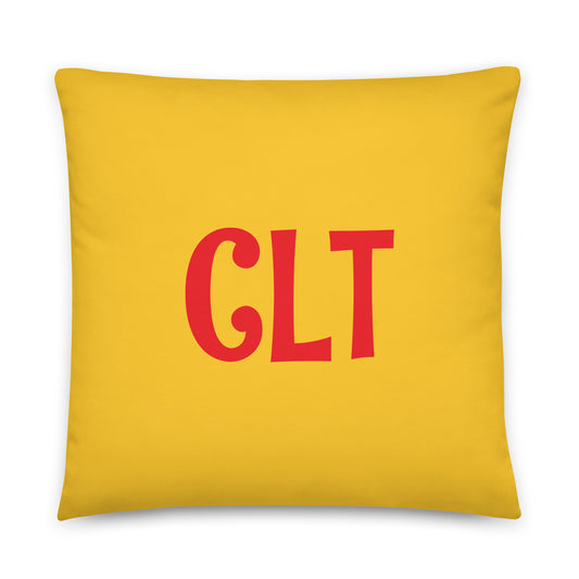 Rainbow Throw Pillow • CLT Charlotte • YHM Designs - Image 01