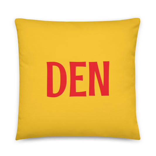 Rainbow Throw Pillow • DEN Denver • YHM Designs - Image 01