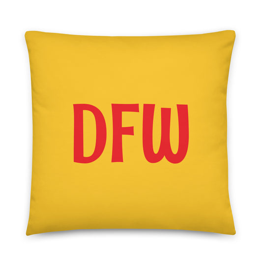 Rainbow Throw Pillow • DFW Dallas • YHM Designs - Image 01