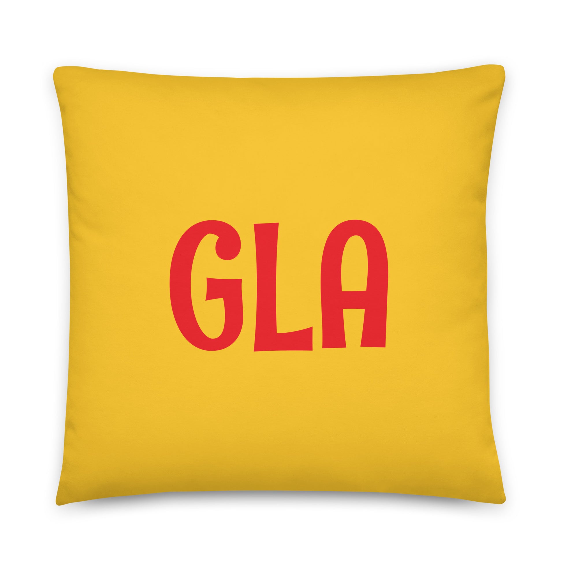 Rainbow Throw Pillow • GLA Glasgow • YHM Designs - Image 01