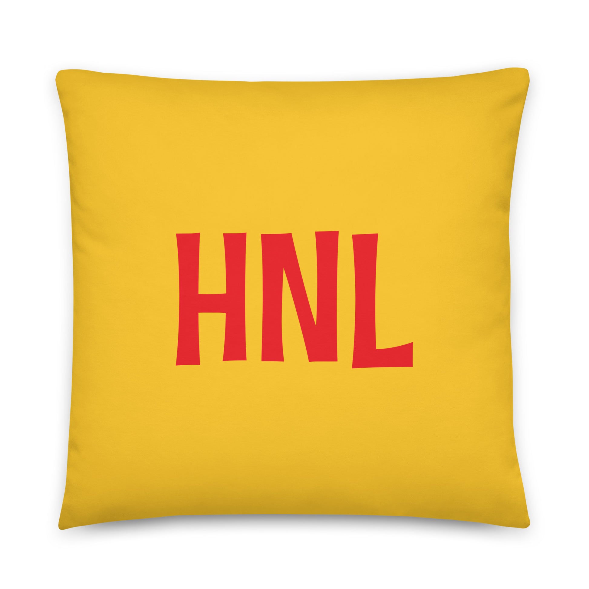 Rainbow Throw Pillow • HNL Honolulu • YHM Designs - Image 01