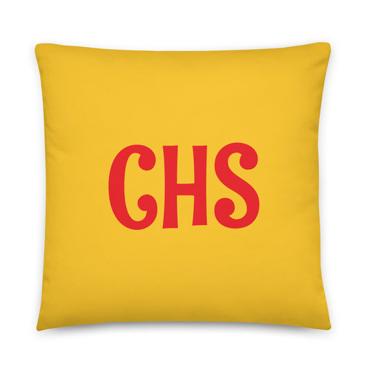 Rainbow Throw Pillow • CHS Charleston • YHM Designs - Image 01