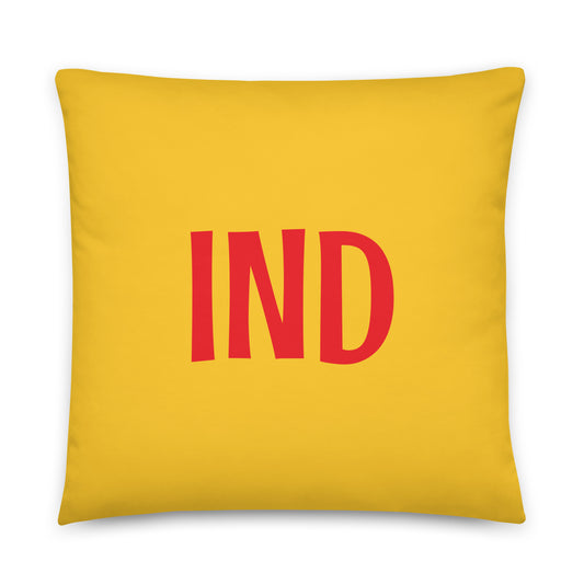 Rainbow Throw Pillow • IND Indianapolis • YHM Designs - Image 01