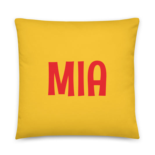 Rainbow Throw Pillow • MIA Miami • YHM Designs - Image 01