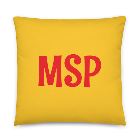 Rainbow Throw Pillow • MSP Minneapolis • YHM Designs - Image 01