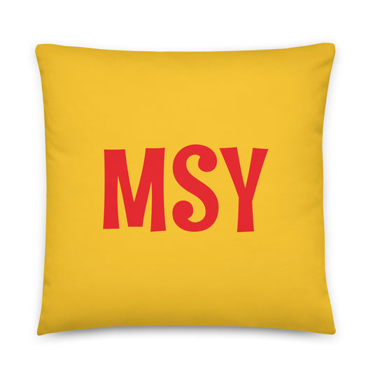 Rainbow Throw Pillow • MSY New Orleans • YHM Designs - Image 01