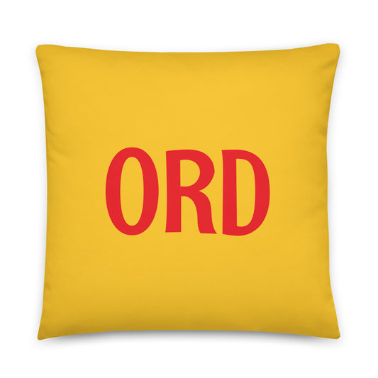 Rainbow Throw Pillow • ORD Chicago • YHM Designs - Image 01