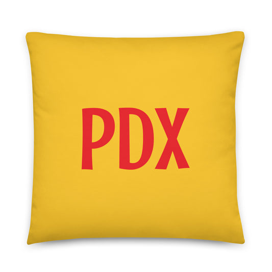 Rainbow Throw Pillow • PDX Portland • YHM Designs - Image 01