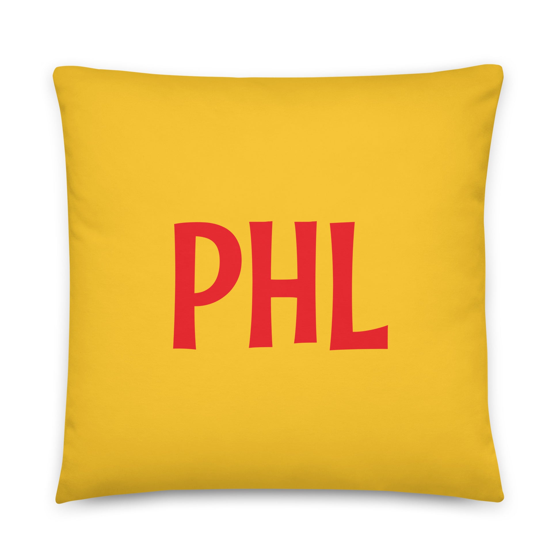 Rainbow Throw Pillow • PHL Philadelphia • YHM Designs - Image 01