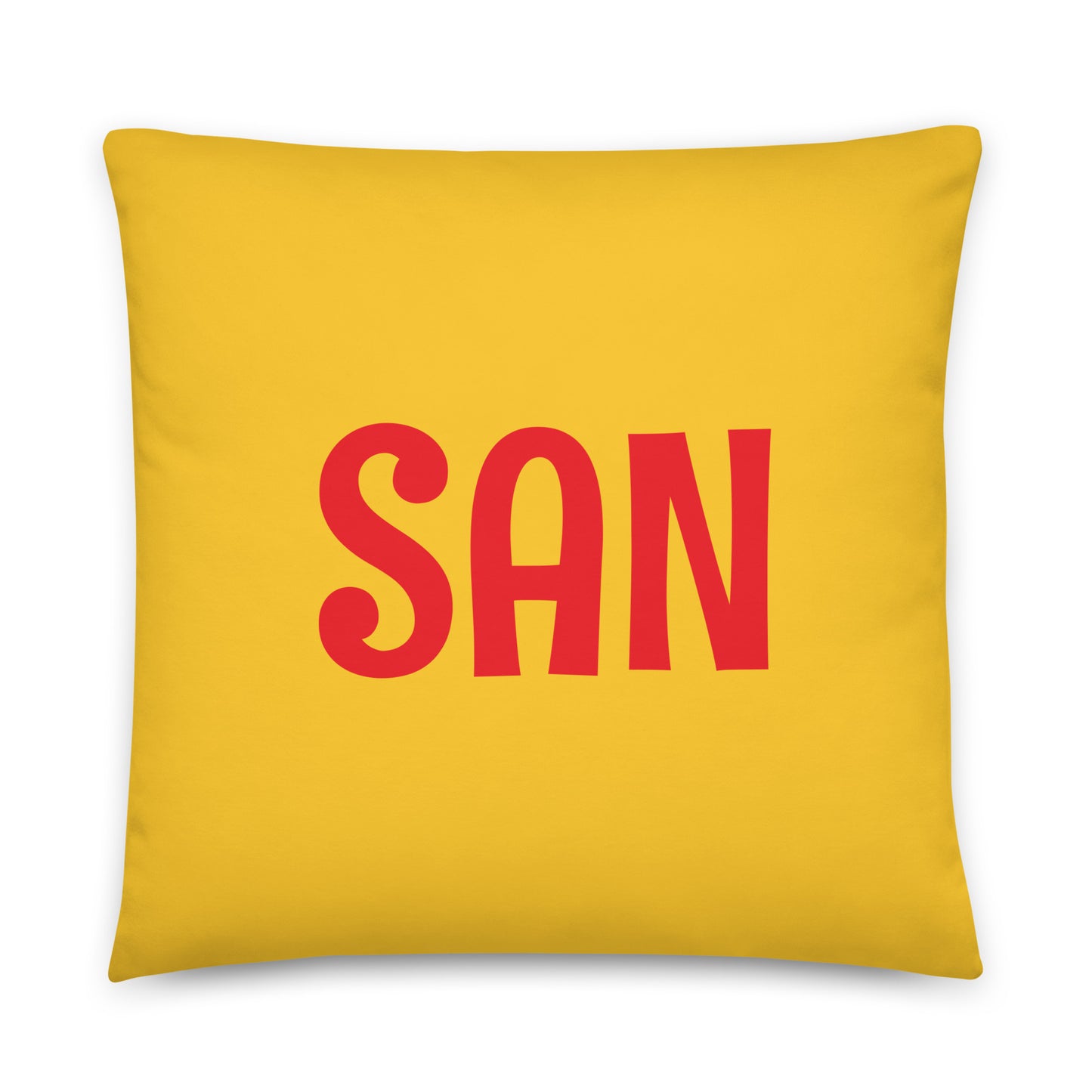 Rainbow Throw Pillow • SAN San Diego • YHM Designs - Image 01