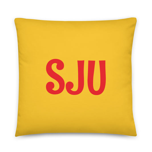 Rainbow Throw Pillow • SJU San Juan • YHM Designs - Image 01